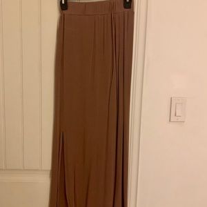 Tan Maxi Skirt
